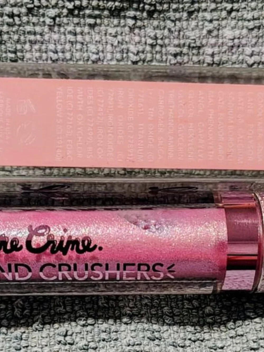 The Lime Crime Diamond Crushers Iridescent Lip Topper in shade Acid Fairy